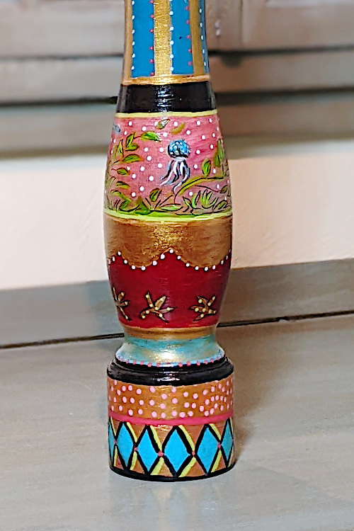 Hand-painted Pepper Mill with a Jelly Fish Theme