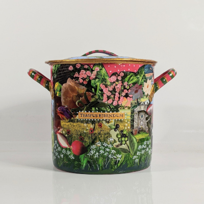 Hand-painted, with decoupage, Bread Bin